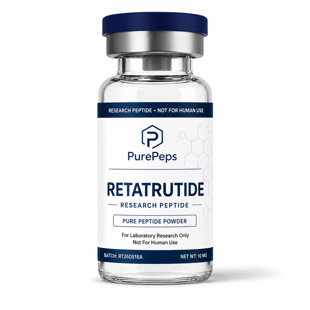 Laboratory vial of Retatrutide